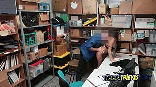 i watch isabella crawls on the officers desk for him to fuck her hard n deep