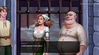 in wal 15, horny boris spanks a tree resembling an ass in anime style 😜