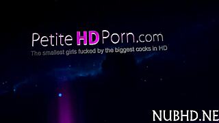 teen gets her tight pussy drilled hard