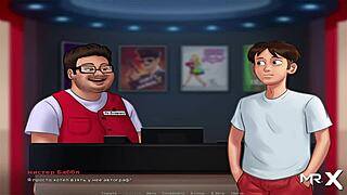 summertime saga episode where babe gets wet pussy in kitchen swimsuit