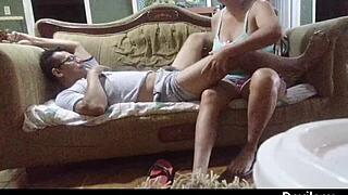 i asked for a foot massage but she rubbed my whole body with her nice tits and pussy