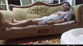 i asked for a foot massage but she rubbed my whole body with her nice tits and pussy