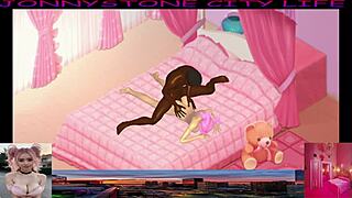 jonnystone meets fun pink woman with big black cock.