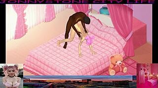 jonnystone meets fun pink woman with big black cock.