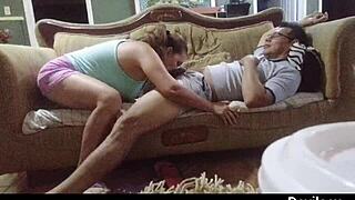 i asked for a foot massage but she rubbed my whole body with her nice tits and pussy