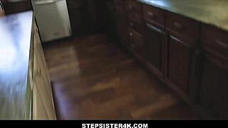 Stepsister Kenzie Green stuck and fucked by monster cock POV