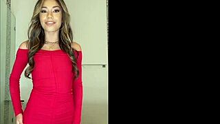 Thirsty cutie XXLayna enjoys a long night of riding