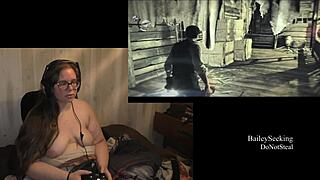 Naked Evil Within Play Through Part 4: BBW Brunette With Piercings And Tattoos