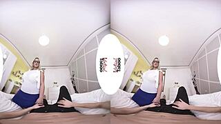 german lesson turns into hot pov fucking with big tits and shaved pussy in heels