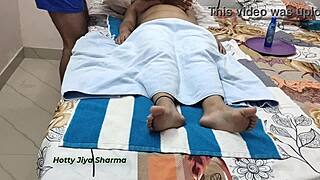 Jiya, the Indian actress, making a hot video after shooting with some sucking action. 😏