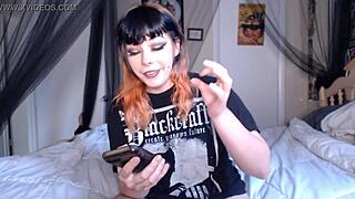 Big Tiddy Goth GF Rates Monster Cock