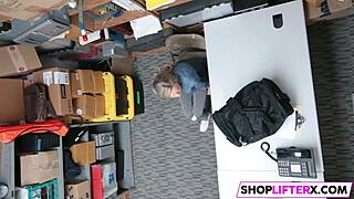 she begged him to let her go but he punished her with his big cock in the office