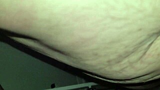 a girl performs a deepthroat on a big cock