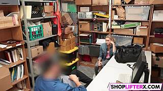 she begged him to let her go but he punished her with his big cock in the office