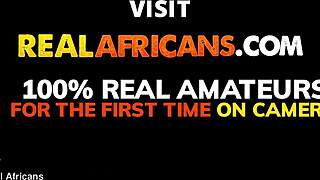 African Stud Drills Through Her Black Bush