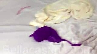 bella casada indulges in suggestive gangbang with three guys