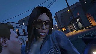 My GTA 5 character hires a hooker in the car