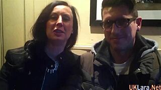 Older British lady in stockings teases with skilled oral play