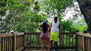 Fucking outdoors with my personal coach, he has a great cock, right?