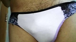 Modeling my ex-wife's panties in a fun way 😊