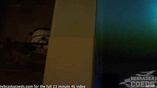 Beautiful Skinny Model Candice Sucks Cock After Striptease