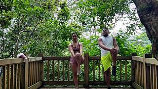 Fucking outdoors with my personal coach, he has a great cock, right?