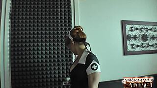 Horny Nurse Penny Pax Gets Facialized By French Alex Legend After Epic Blowjob