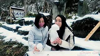 hey, did you see myaa and yuki crafting snow sculptures?