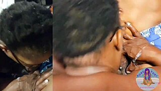 Ebony housewife engages in sucking and foot play with bbc in preview