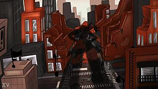 The story of the huge halloween goddess in femdom role