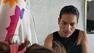 Step cousins shower play turns into dirty bathroom fucking