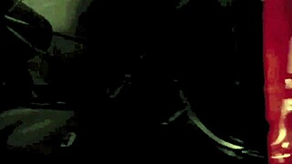 Sexy babe in red lingerie shows off her big natural boobs and hot ass.