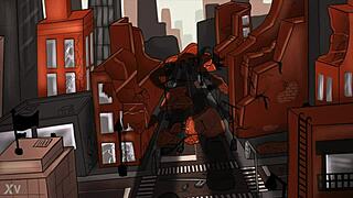 The story of the huge halloween goddess in femdom role