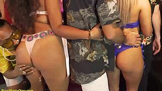 Extreme wild Carnaval anal samba fuck party brazilian orgy