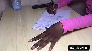 Horny Tutor Bangs Skinny Coursemate with Monster Cock in Wild Missionary Action!