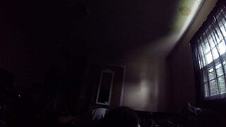 Teen sucks cock then gets fucked doggystyle for creampie in POV.