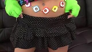 Emo Danni blows and fucks