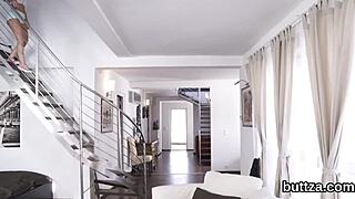 Slim Cutie Spreads Legs Wide, Tight Asshole Drilled Hard By Big Cock