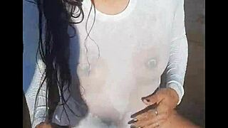 con mi rica cuñada en el rio 😏