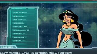 princess teases cock in hentai anime orgasm scene