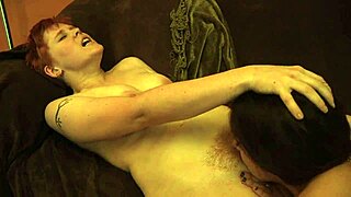 Two lesbians lick each other's hairy beavers