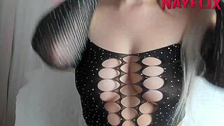 Oh, if you were my cuckold, you'd watch this sexy blonde humiliate you!