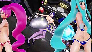 intense gooning compilation pmv with hentai anime dancing and music