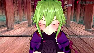 Kuki Shinobu in 69 Boobjob and POV Fucking - Genshin Impact! 😍