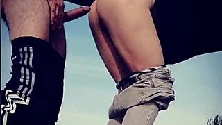 Blowjob And Doggy Style On The Road