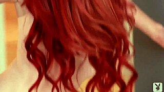 Elle Alexandra Strips for Playboy