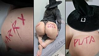 happy halloween with big ass in panties