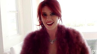 Elle Alexandra Strips for Playboy