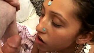 i watch arab babe swallow cum in threesome