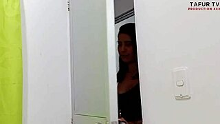 latina nympho squirts orgasm on dick, feeling pussy juice